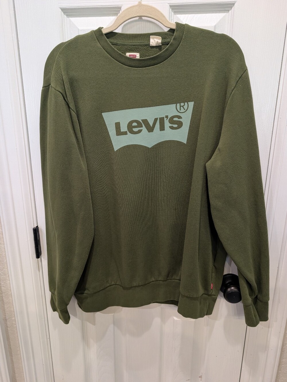 Levi's Olive Green Crewneck with Logo